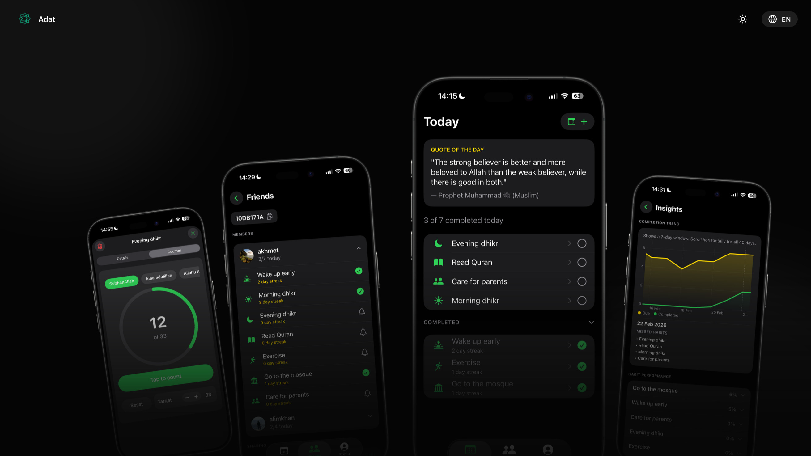 Adat landing page